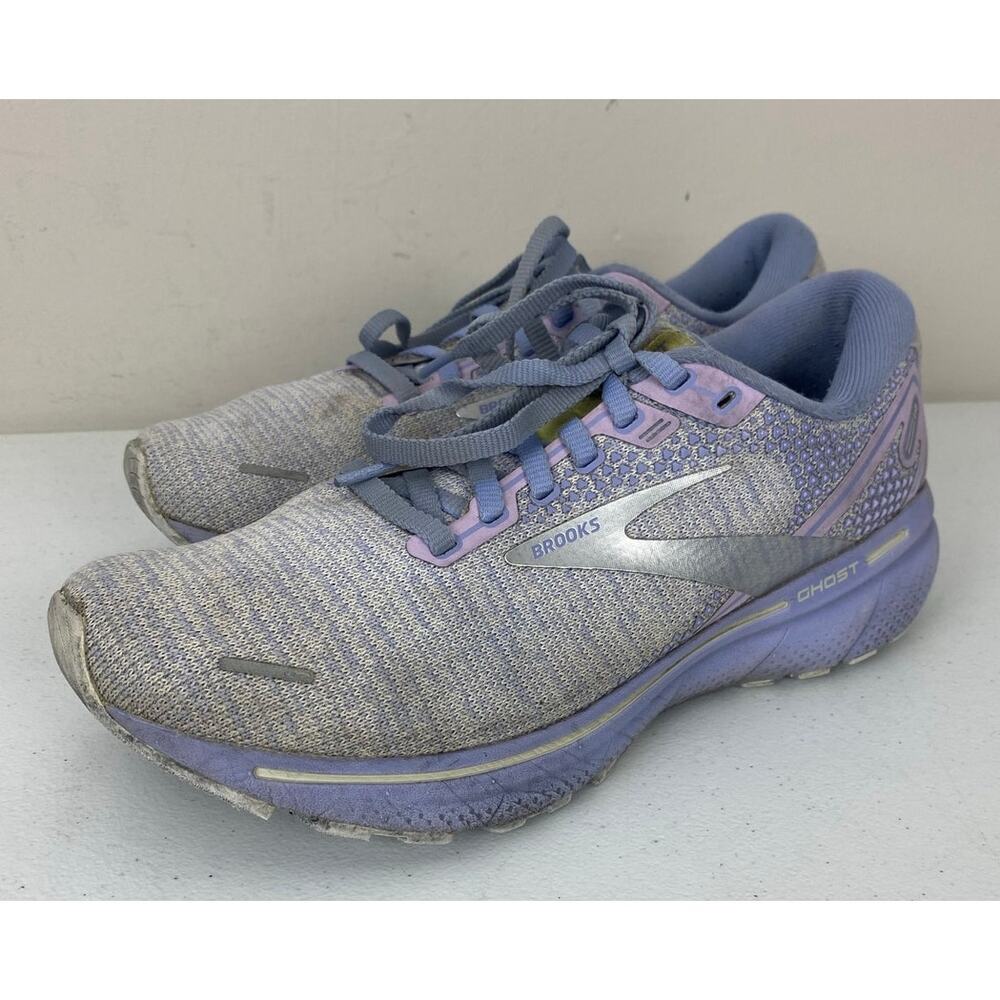 Women Brooks Ghost 14 lavender athletic running shoes sneakers, 8